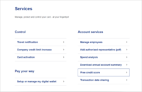 Services landing page example
